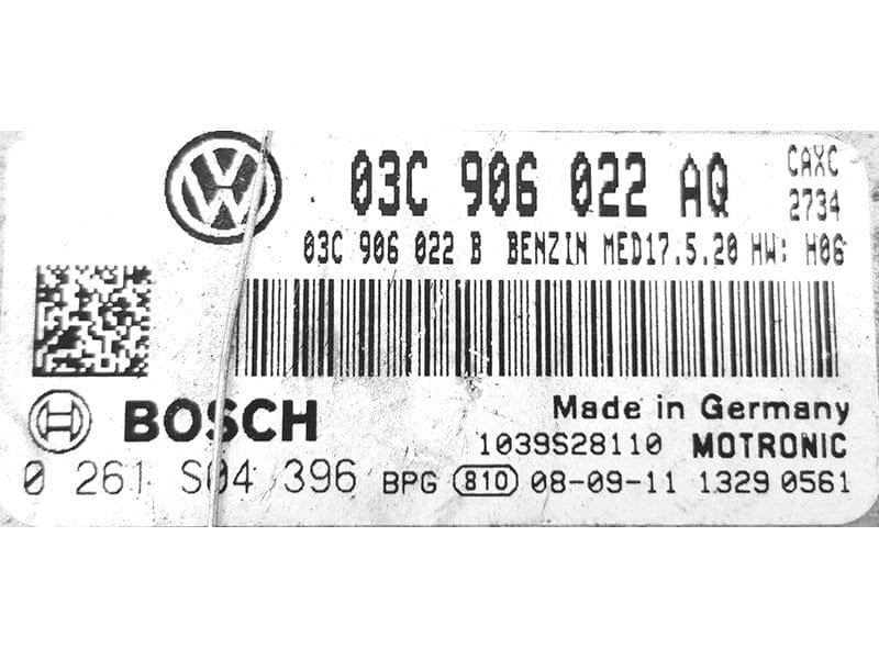 0261S04396 archivo ECU original Volkswagen Bosch