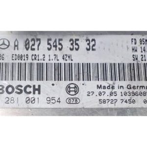 0261S19943 archivo ECU original Mercedes Bosch