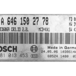 0281013453 archivo ECU original Mercedes Bosch