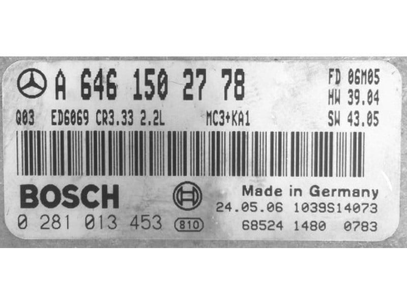 0281013453 archivo ECU original Mercedes Bosch