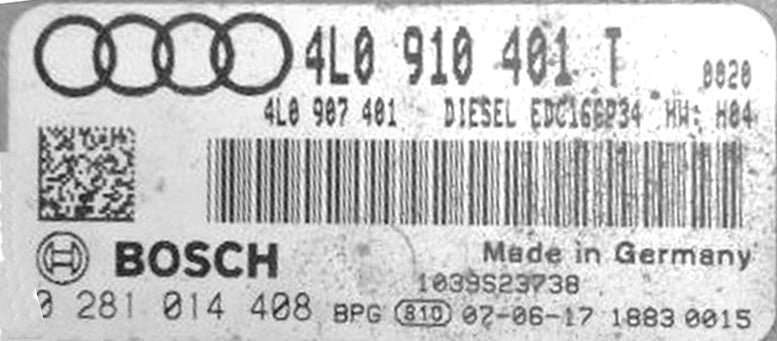 0281014408 archivo ECU original Audi Bosch