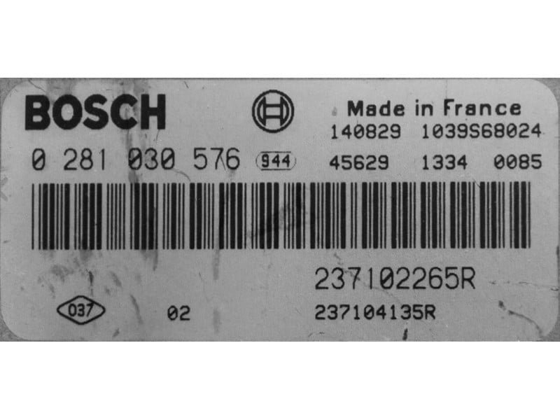 0281030576 archivo ECU original Renault Bosch