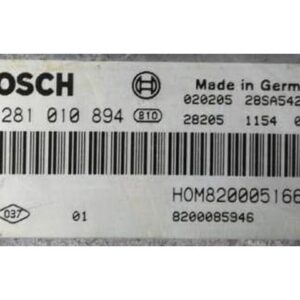 0281036377 archivo ECU original Renault Bosch