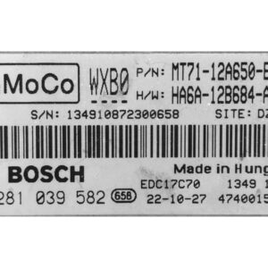 0281039582 archivo ECU original Ford