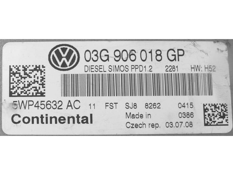5WP45632 archivo ECU original Seat Siemens