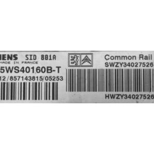 Immo OFF 5WS40160B-T Siemens SID801A