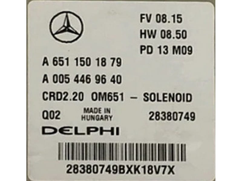 6511501879 archivo ECU original Mercedes Delphi