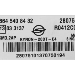 6645408432 archivo ECU original Kia Delphi