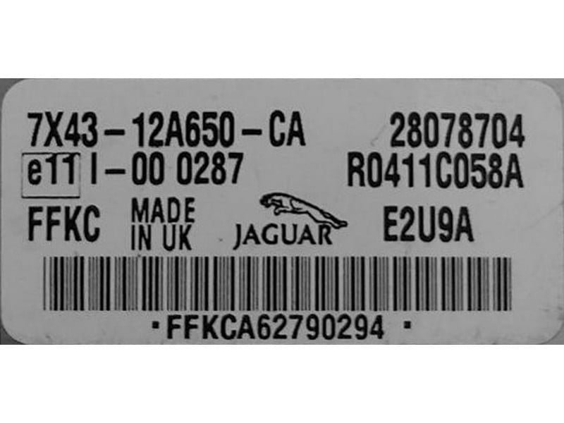 7X43 archivo ECU original Jaguar Delphi