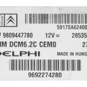 9809447780 archivo ECU original Citroen Delphi