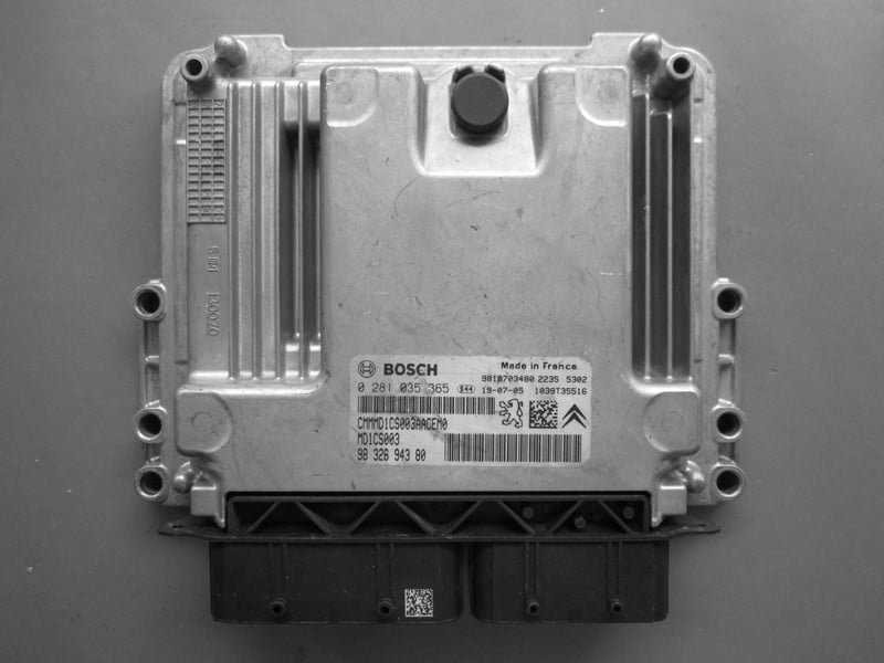 9818703480 archivo ECU original Peugeot Bosch